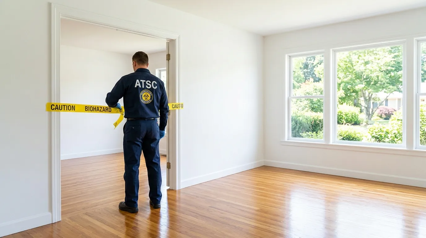 Certified biohazard cleanup crew performing Crime Scene Cleanup in South Park Township